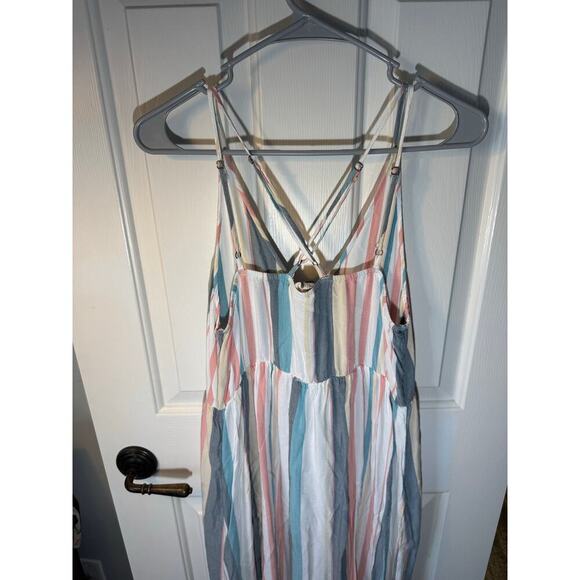 ROXY Sun Dress, size Small; colorful stripes; Adjustable straps - Picture 7 of 13